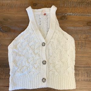 Anthropologie *Pilcro* Cable Knit Sweater Vest size small